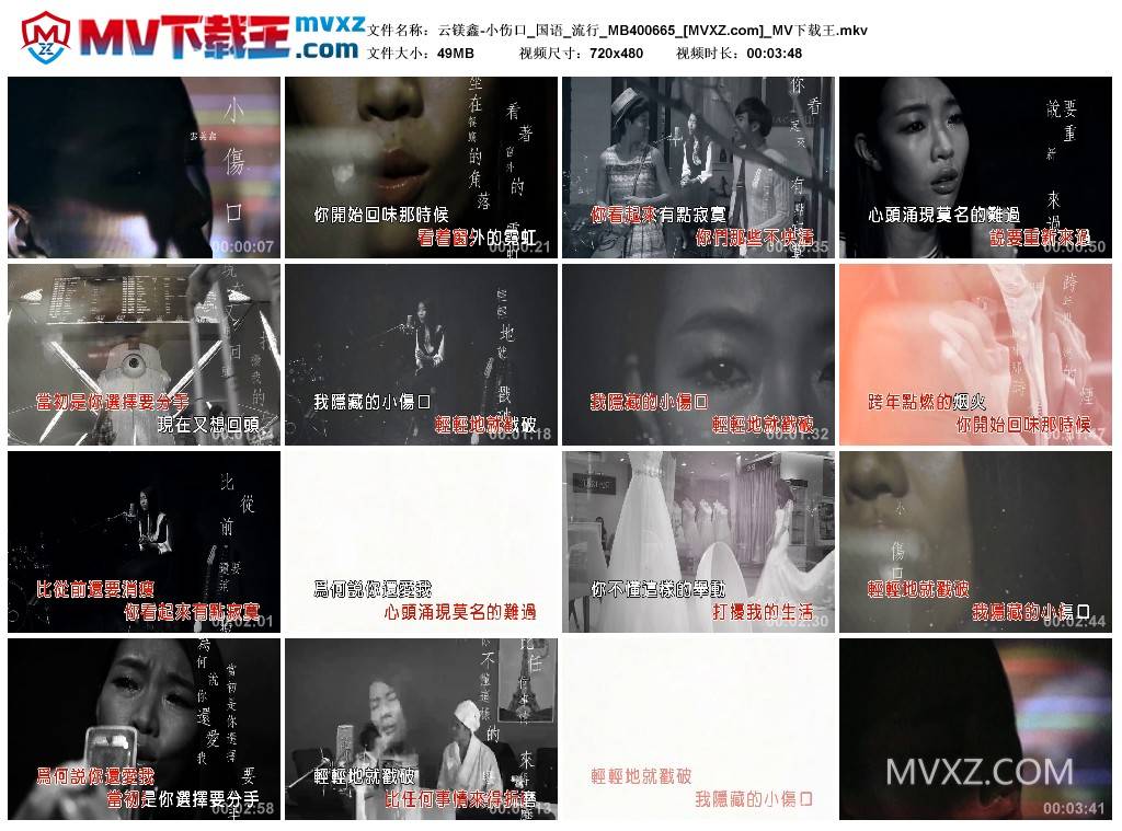云镁鑫-小伤口_国语_流行_MB400665